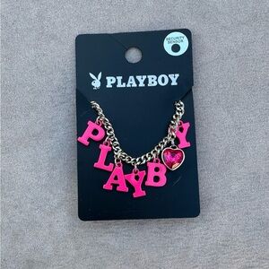 Playboy Pink Letter Charm Bracelet